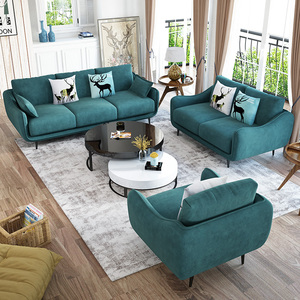 沙发厂 轻奢单人沙发三人沙发港式轻奢沙发小户型可拆洗组合沙发